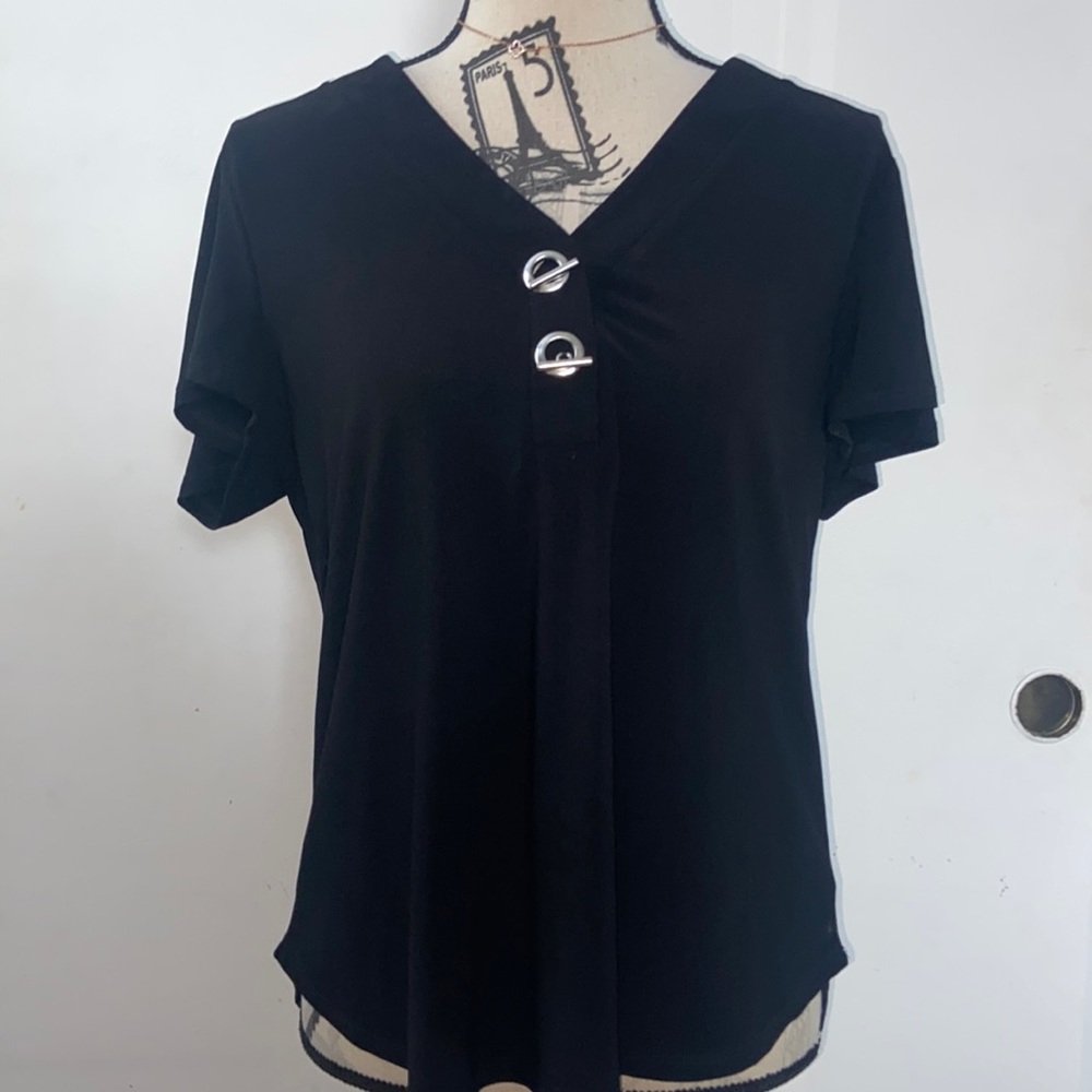 Love scarlet- black top size Large